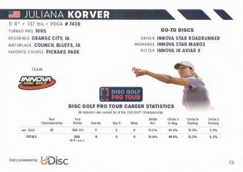 2022 Disc Golf Pro Tour #13 Juliana Korver Back